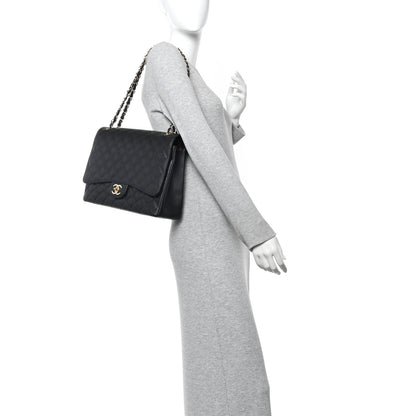 Chanel Caviar Quilted Maxi Double Flap Black 2 of 12