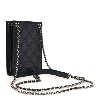 Chanel Calfskin Quilted Crossbody CC Phone Holder Black 3 of 10