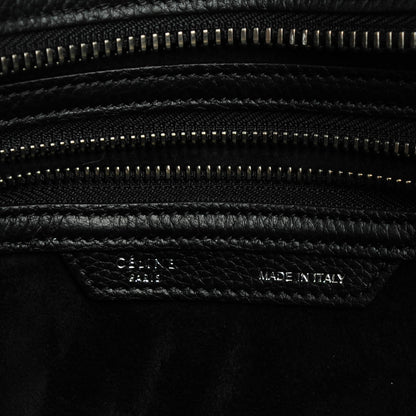 Celine Drummed Calfskin Micro Luggage Black 6 of 8