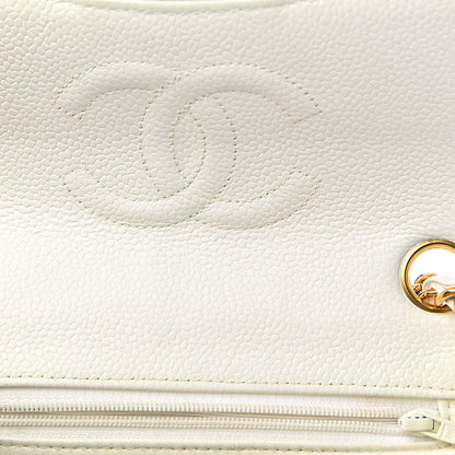 Chanel Caviar Quilted Mini Square Flap White 9 of 13