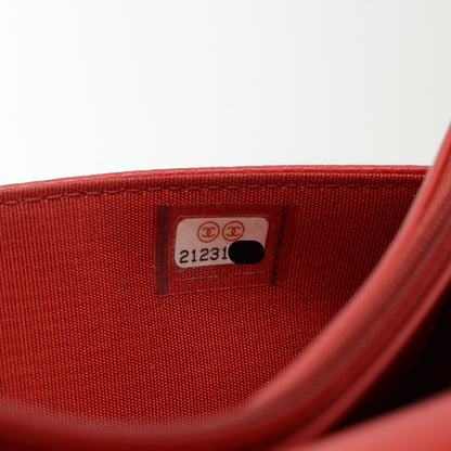 Chanel Caviar Timeless CC Wallet On Chain WOC Red 8 of 8