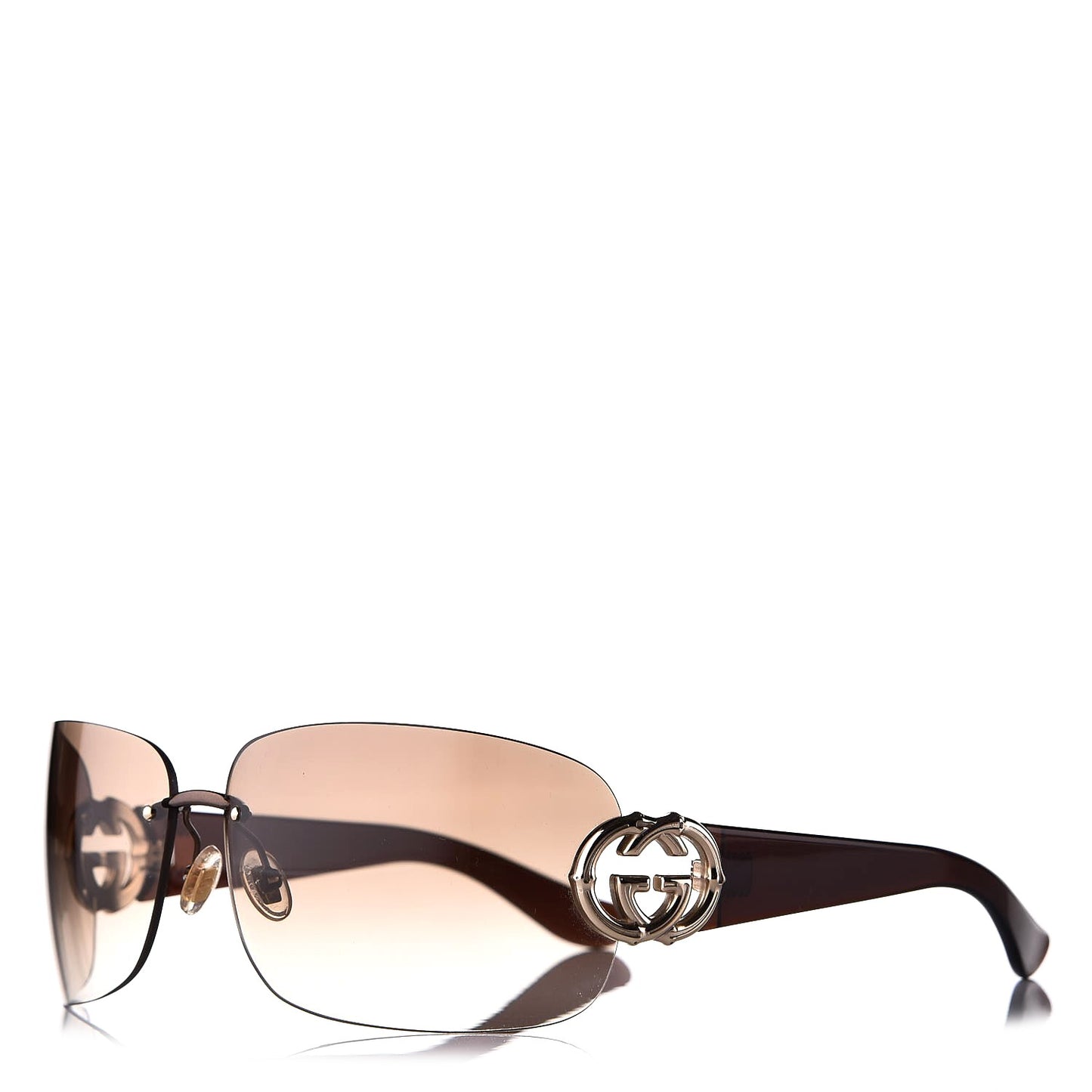 Frameless Interlocking GG Sunglasses 2833/S Brown
