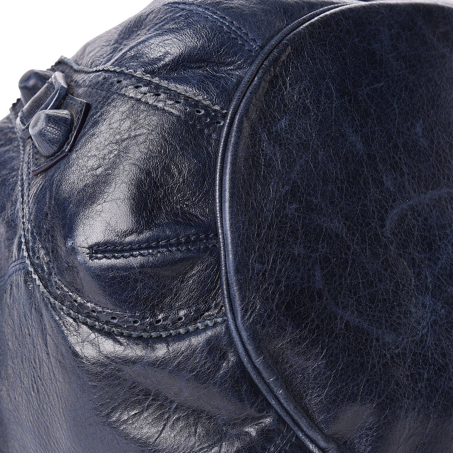 Agneau Giant Brogues Hardware Pompon Marine