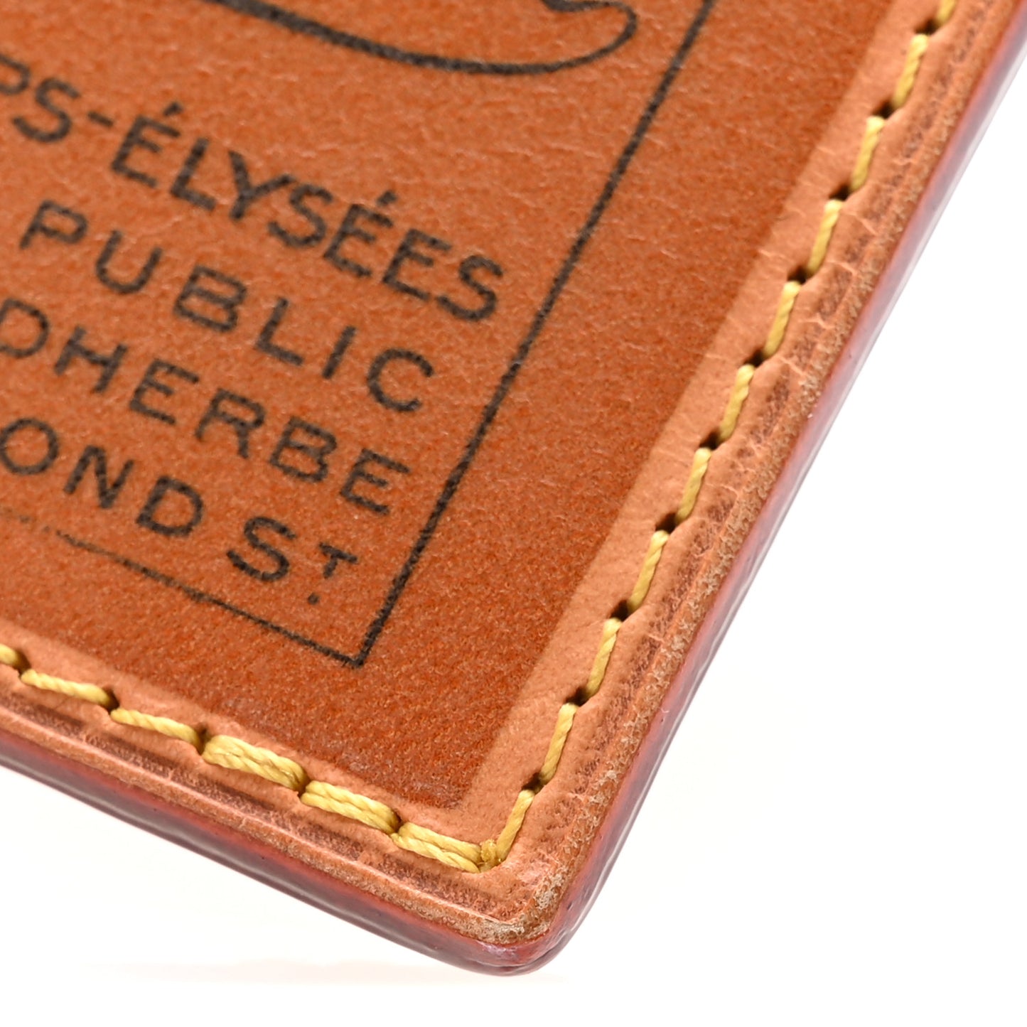 Vachetta Labels Key Ring Rusty