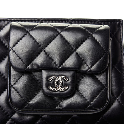 Chanel Lambskin Mineral Nights Pochette Wristlet Black 8 of 8