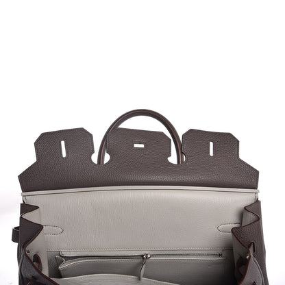 Hermes Togo Horeshoe Birkin 35 Etain Gris Perle 9 of 37