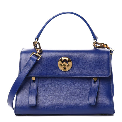 Saint Laurent Calfskin Canvas Small Muse Two Blue 1 of 13