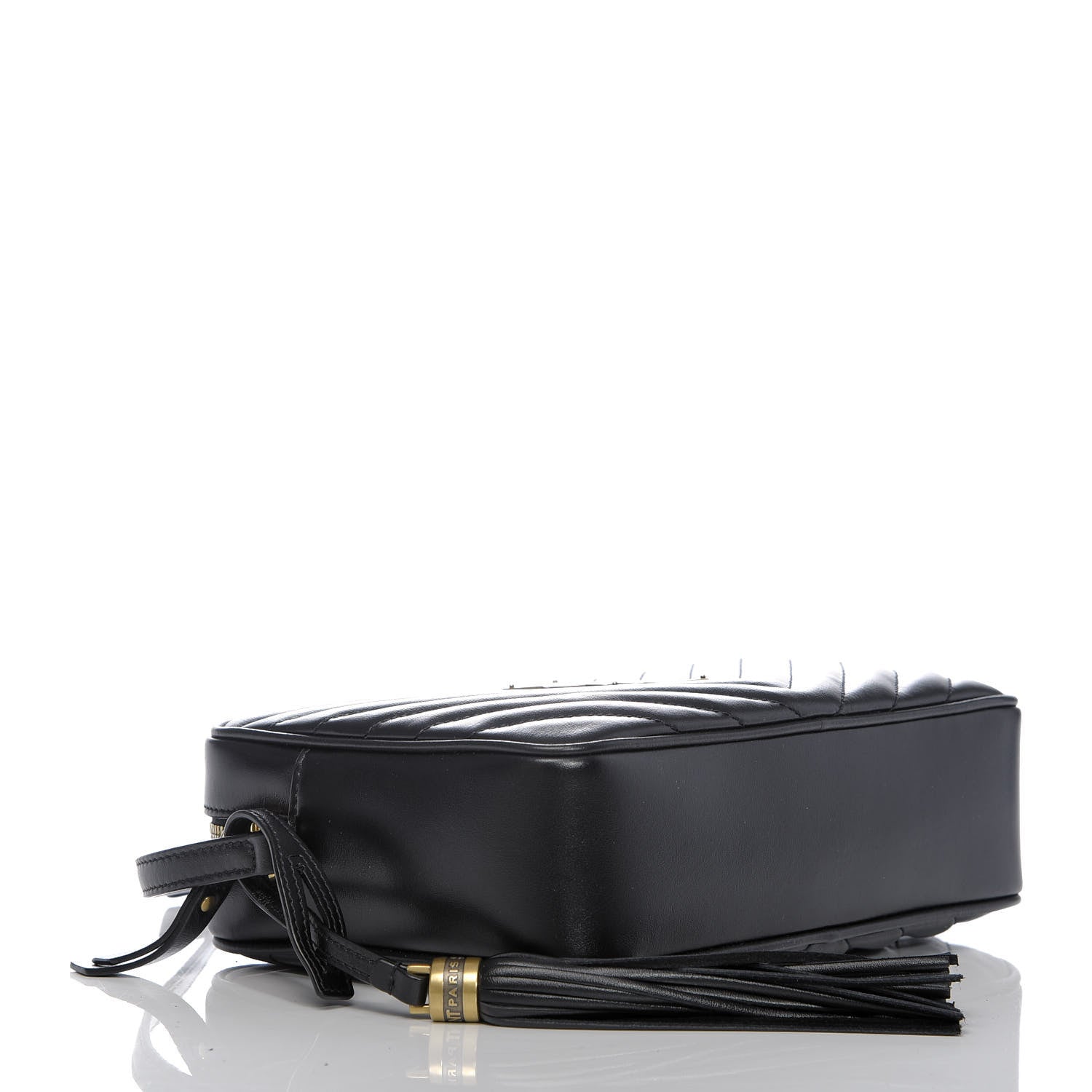 Saint Laurent Calfskin Matelasse Monogram Lou Camera Bag Black 4 of 9