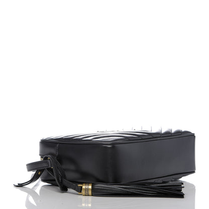 Saint Laurent Calfskin Matelasse Monogram Lou Camera Bag Black 4 of 9