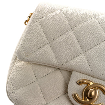 Chanel Caviar Quilted Mini Chain Soul Flap White 13 of 13