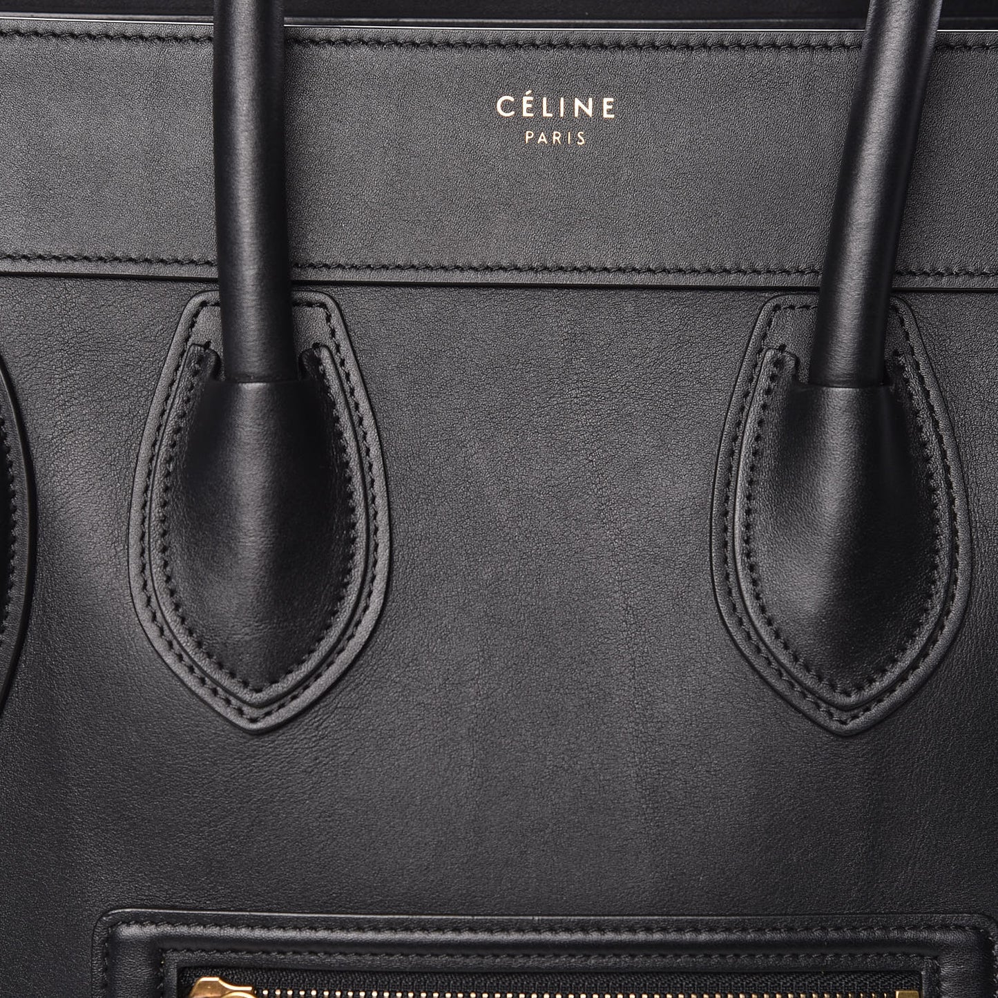 Smooth Calfskin Mini Luggage Black