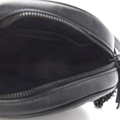 Saint Laurent Matelasse Chevron Round Vinyle Camera Bag Black 5 of 10