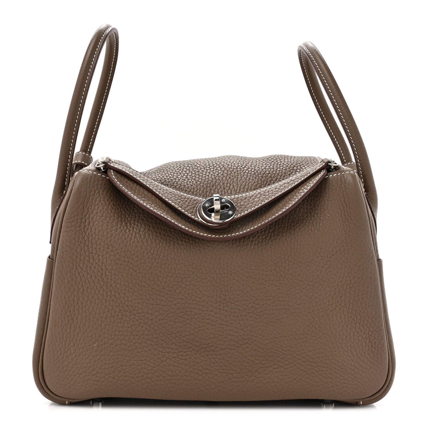 Hermes Taurillon Clemence Lindy 26 Etoupe 1 of 13