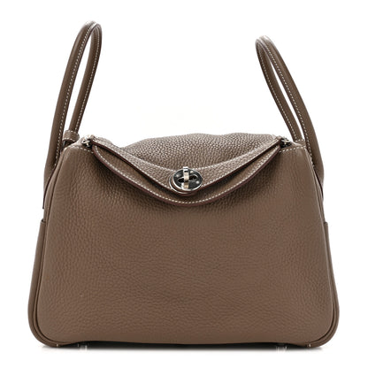 Hermes Taurillon Clemence Lindy 26 Etoupe 1 of 13