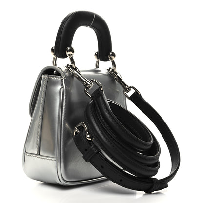 Burberry Metallic Trench Calfskin Mini DK88 Top Handle Bag Silver 3 of 10