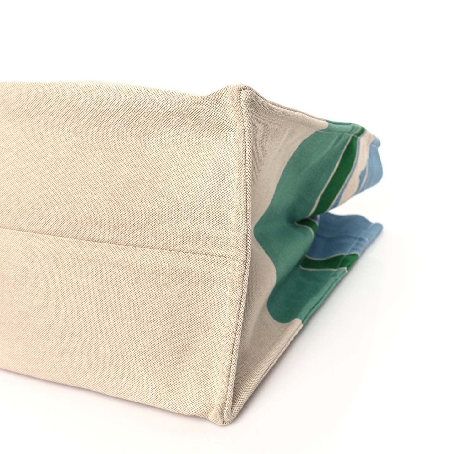H Canvas Printed Escale A La Plage Beach Bag Or