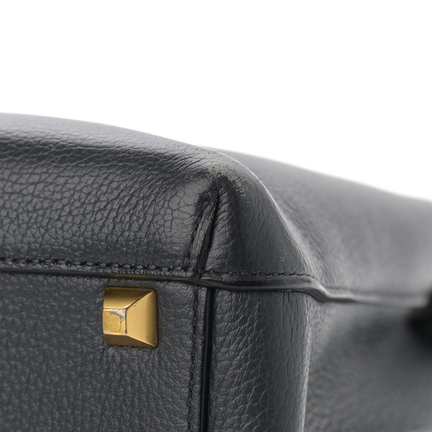 Grained Calfskin Medium Milla Tote Phantom Grey