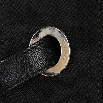 Chanel Coated Canvas Large Paris Biarritz Tote Black 11 of 12