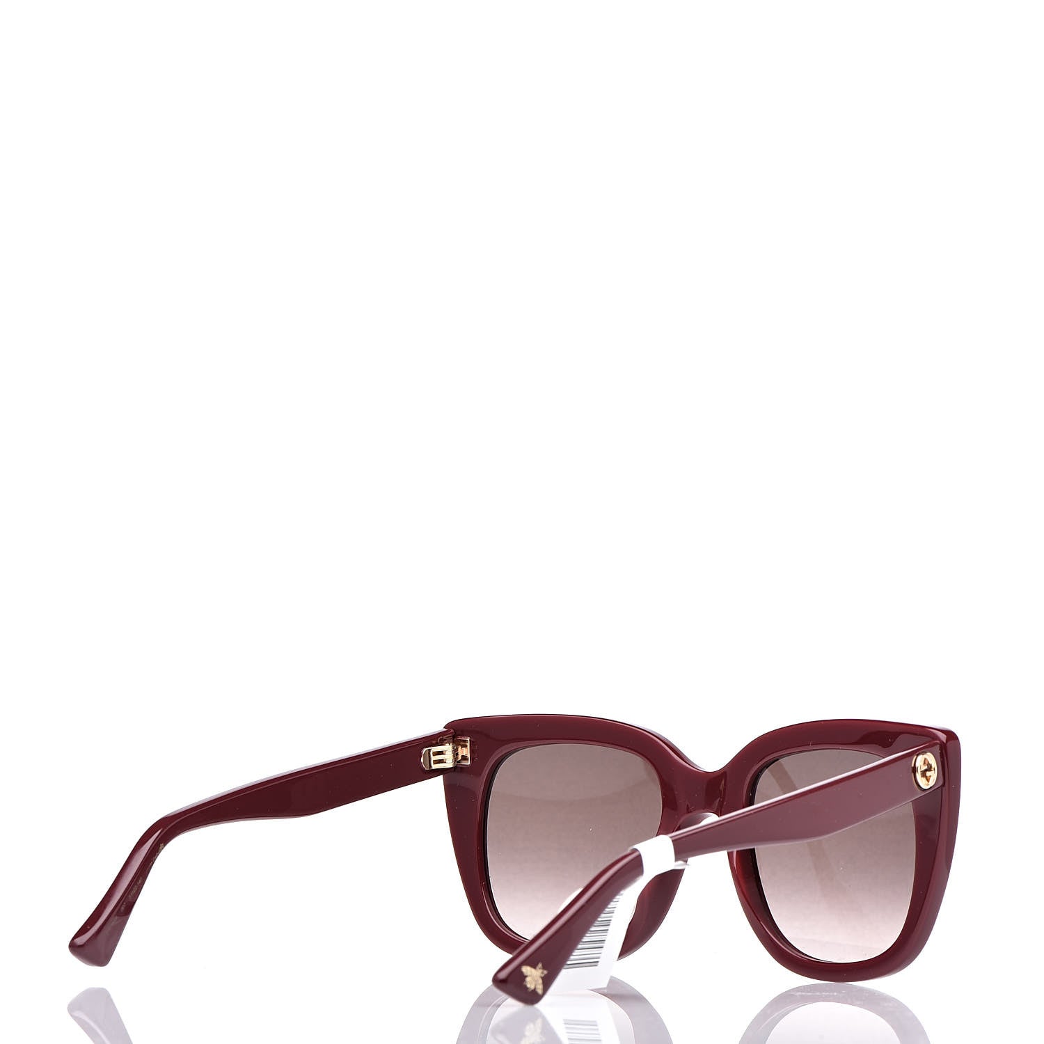 Gucci Cat Eye GG0163S Sunglasses Burgundy 4 of 6