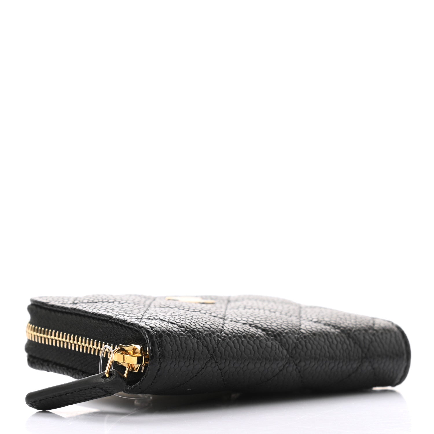 Chanel Caviar Quilted Zip Coin Purse Black 4 of 7