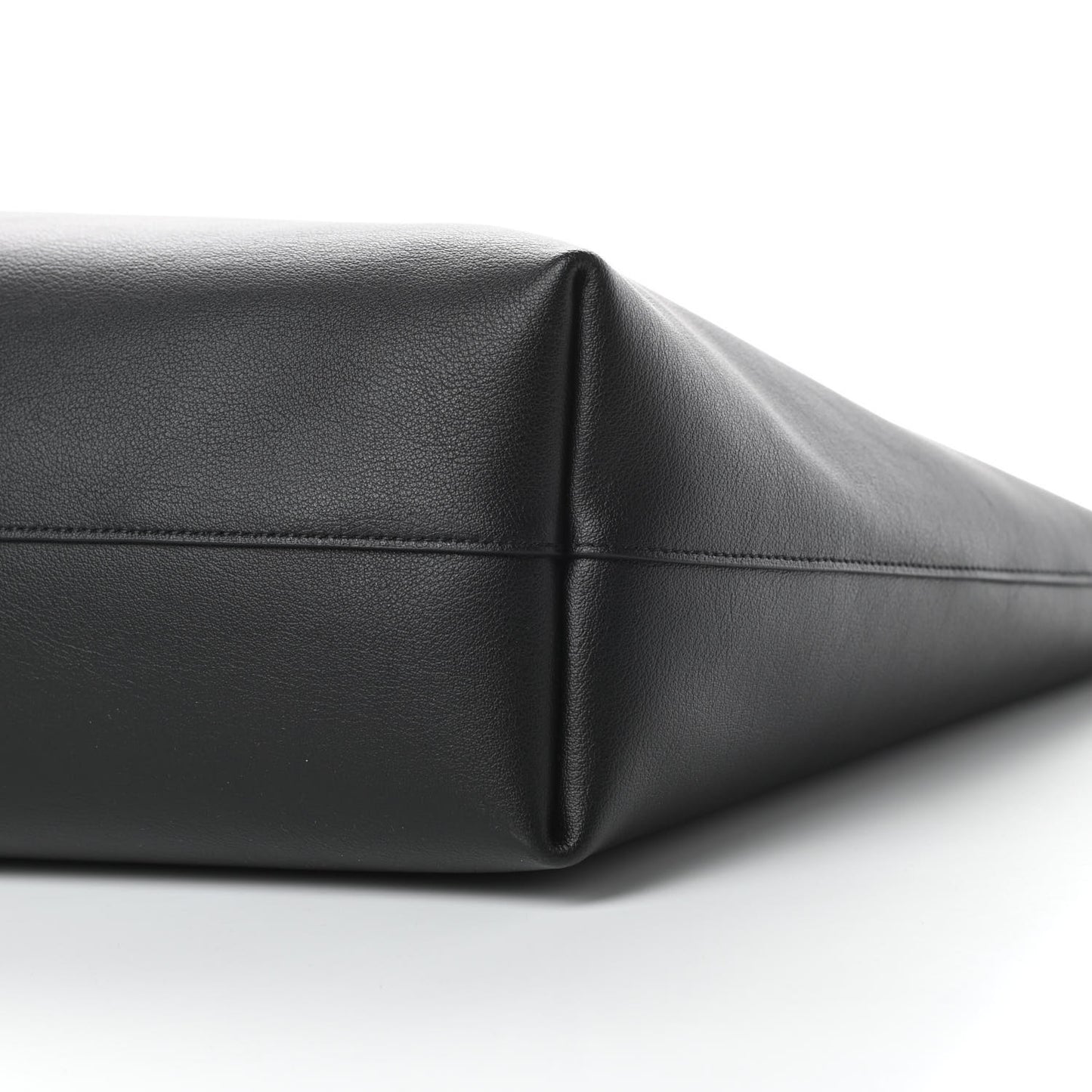 Calfskin Large Shopping Tote Black