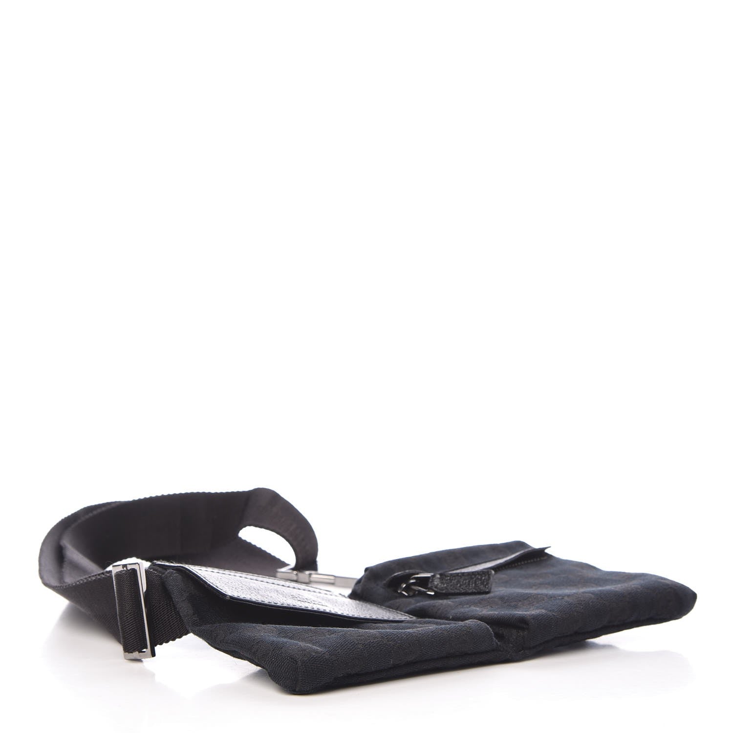 Gucci GG Monogram Double Pocket Belt Bag Black 4 of 6