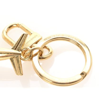 Louis Vuitton LV Plane Bag Charm Key Holder Gold 3 of 6