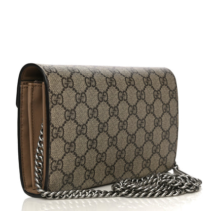 Gucci GG Supreme Monogram Mini Dionysus Chain Wallet Beige Taupe 3 of 12