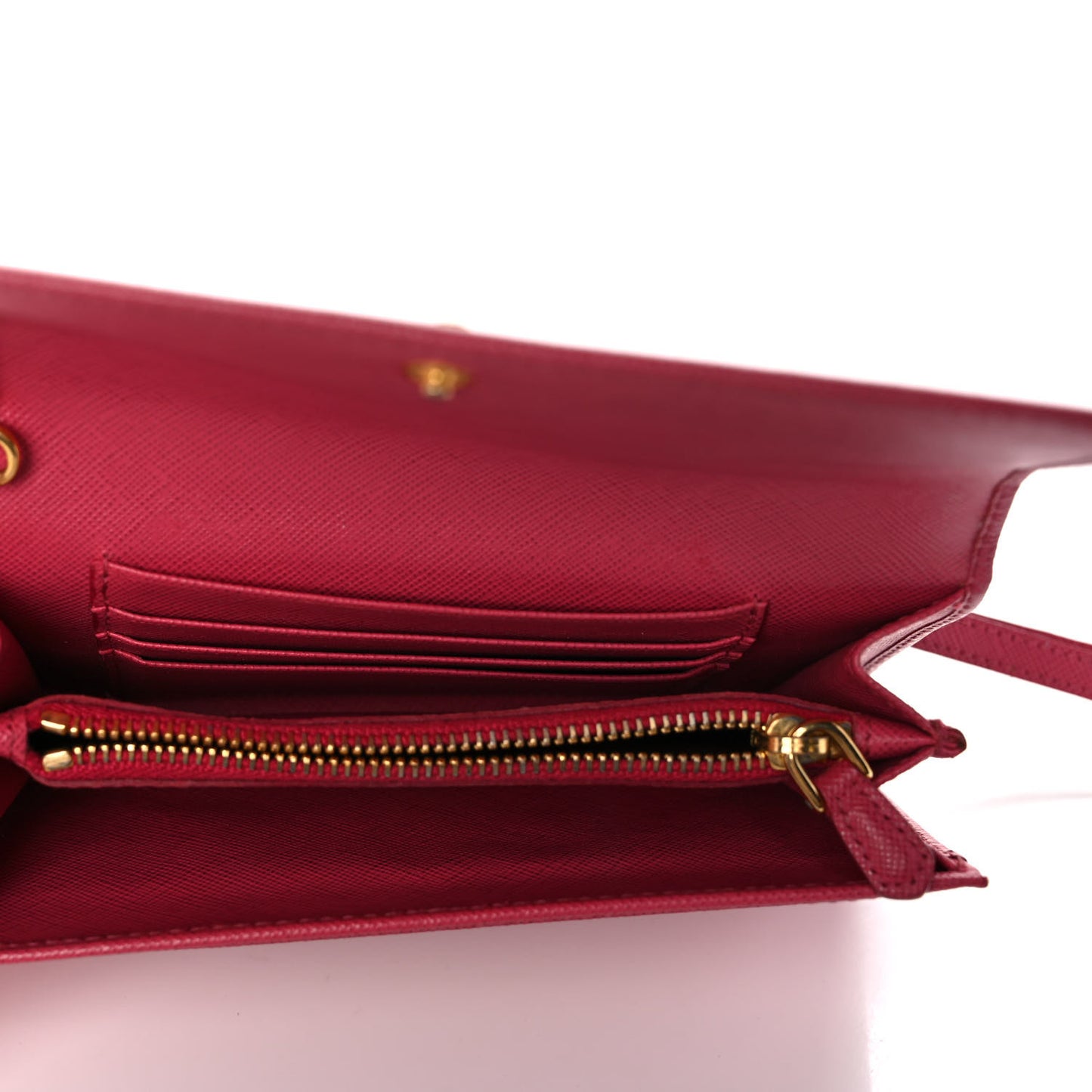 Saffiano Metal Wristlet Wallet