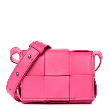 Bottega Veneta Lambskin Maxi Intrecciato Extra Mini Cassette Crossbody Bag Bon Bon 1 of 11