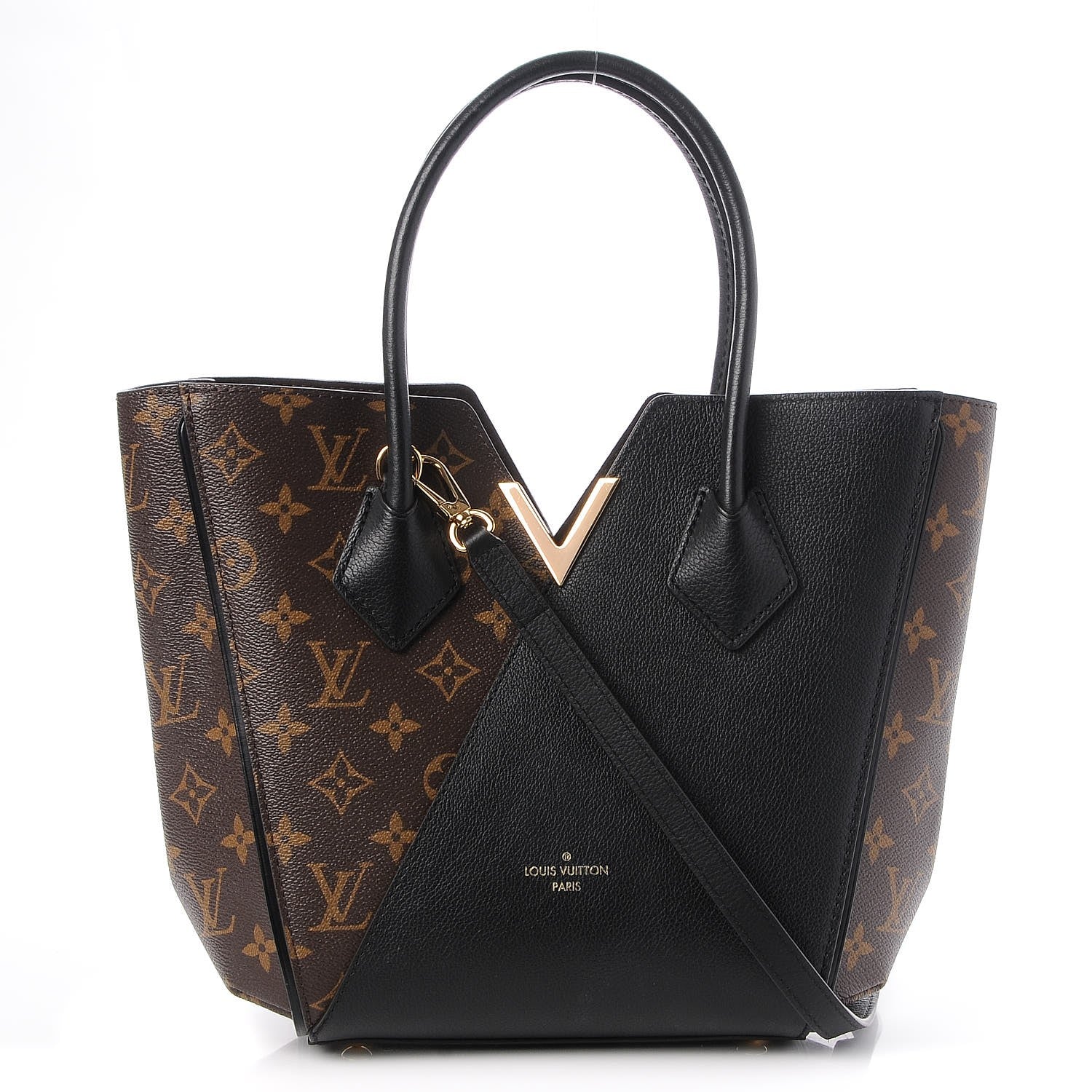 Louis Vuitton Calfskin Monogram Kimono Tote PM Black 1 of 8