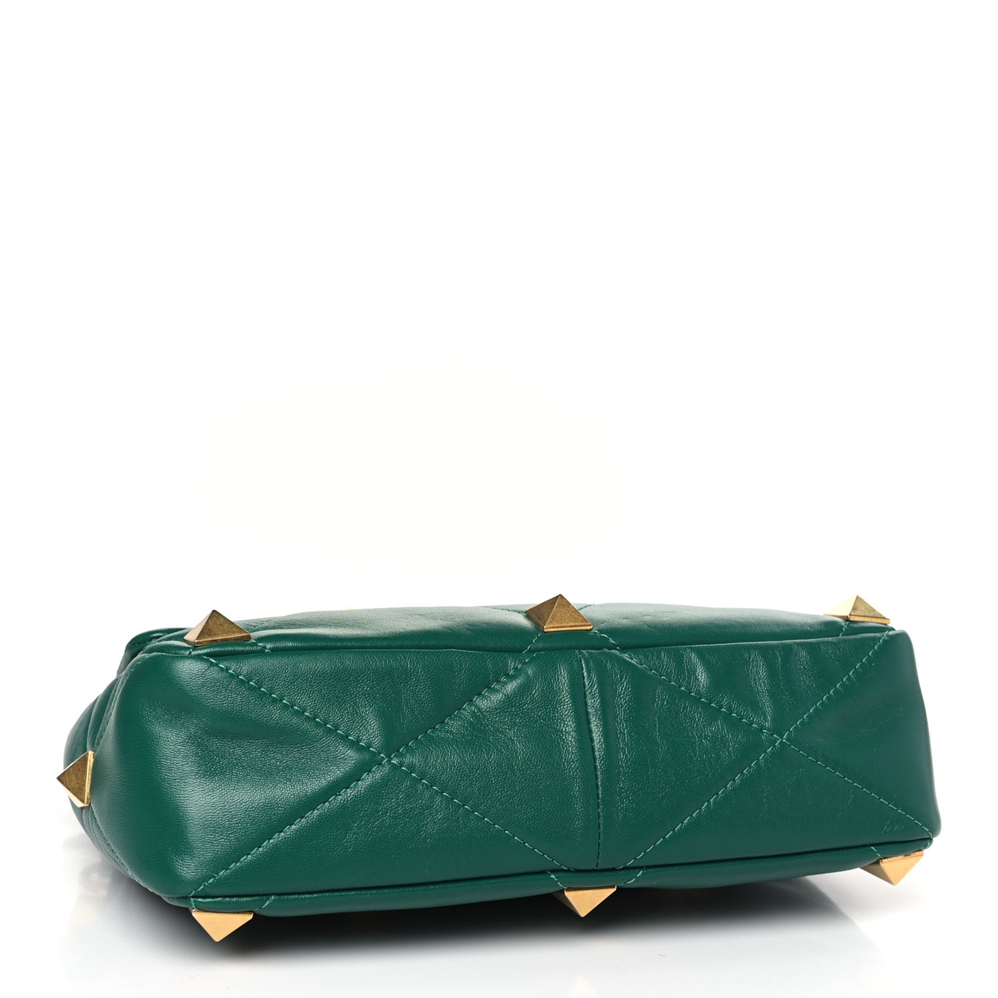 Nappa Large Roman Stud Shoulder Bag Jungle