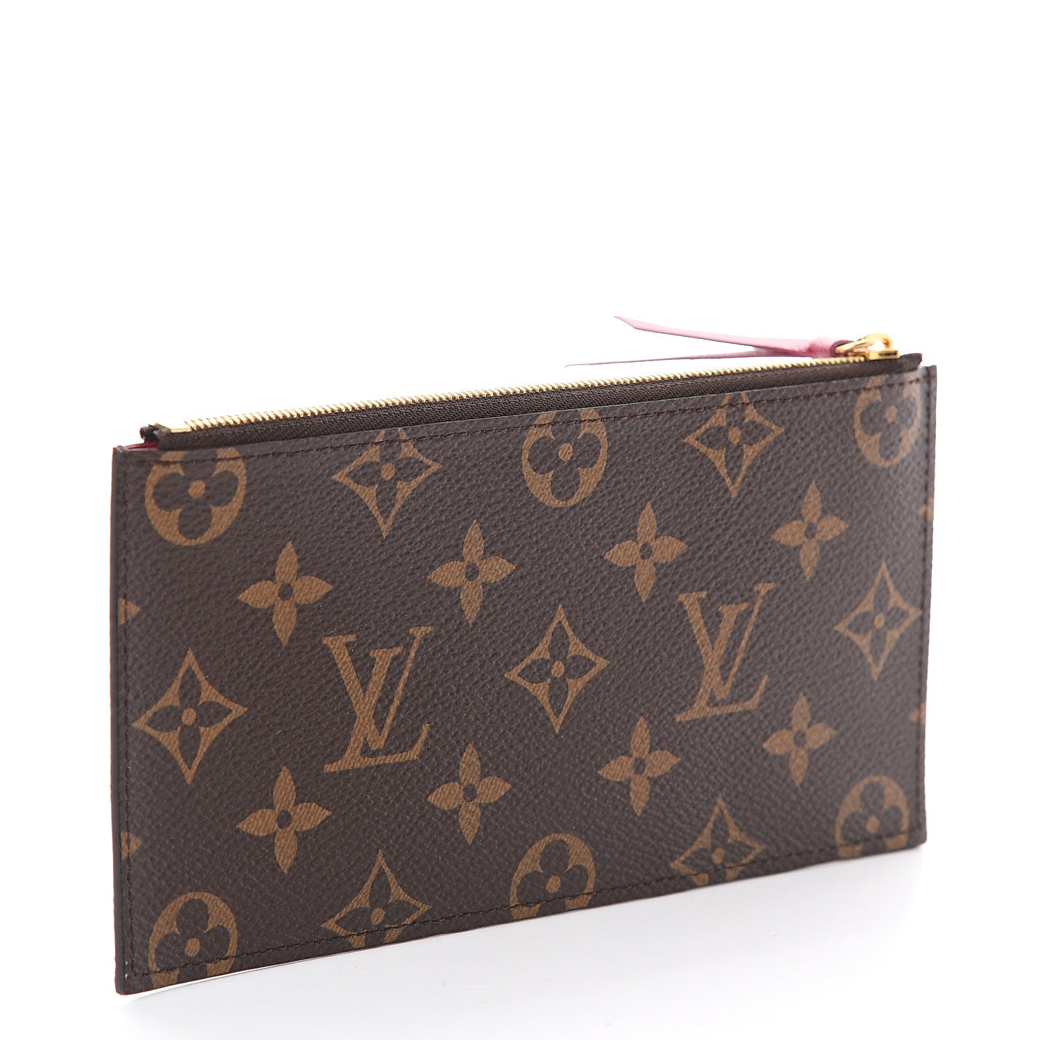 Louis Vuitton Monogram Felicie Chain Wallet Zippered Insert Fuchsia 2 of 5