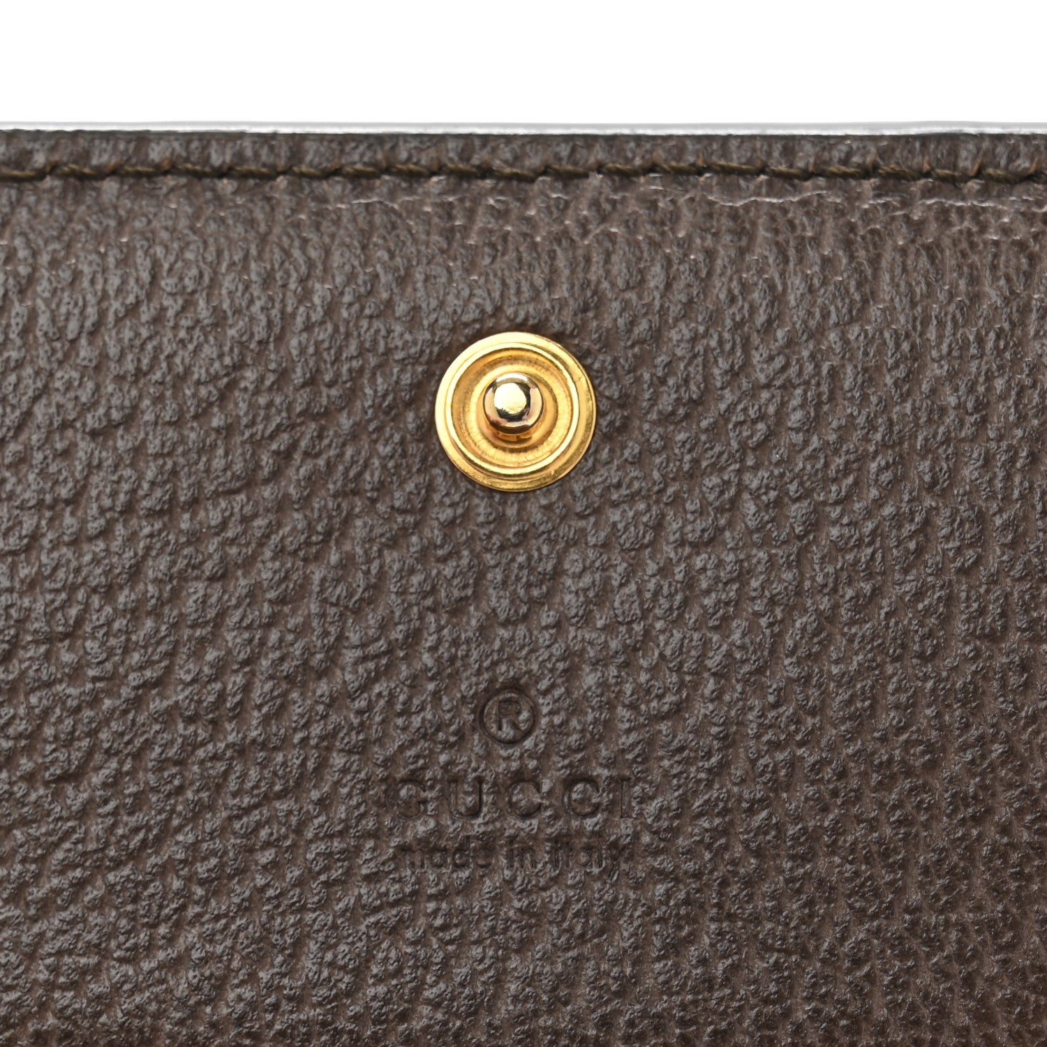 Gucci GG Supreme Monogram Web Ophidia Card Case Beige New Acero 6 of 10