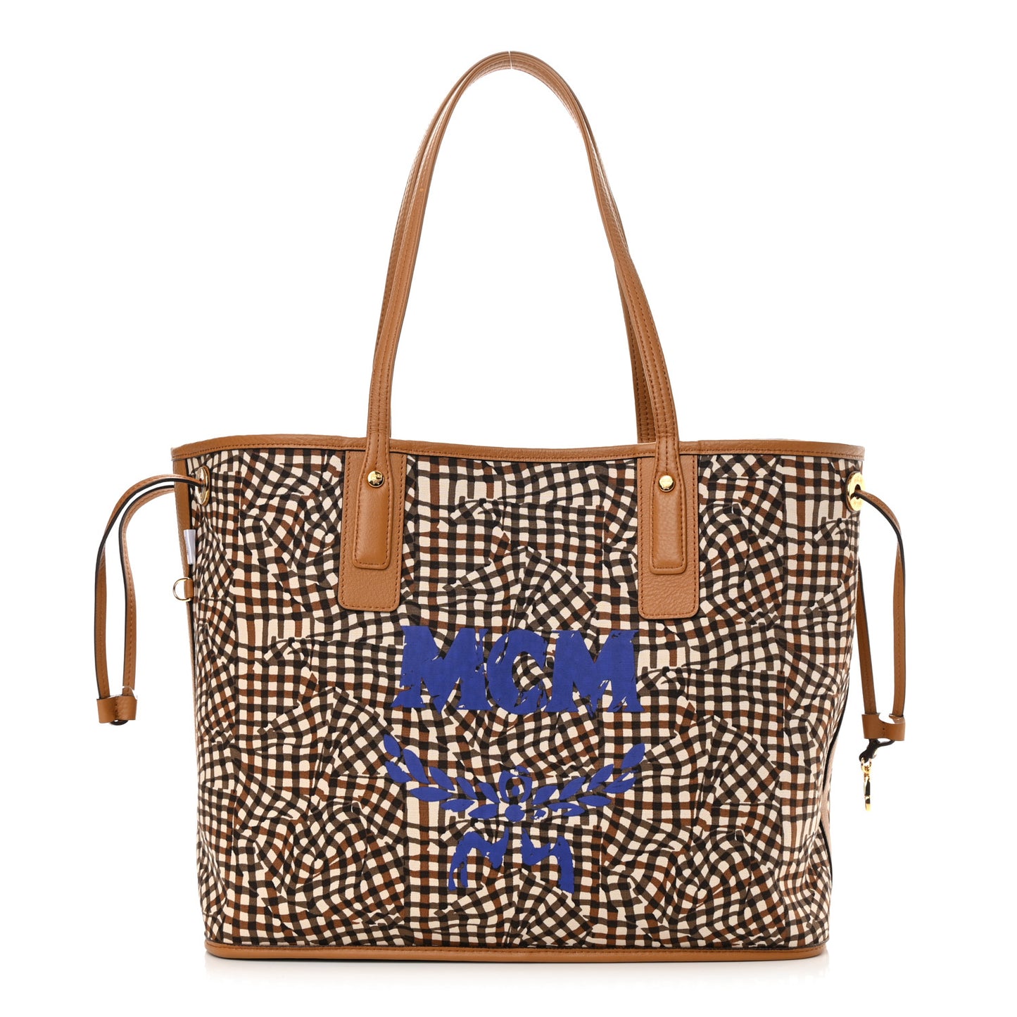 Visetos Medium Liz Reversible Shopper Tote Cognac