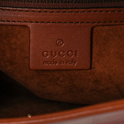 Gucci Calfskin GG Reins Shoulder Bag Brown 6 of 10