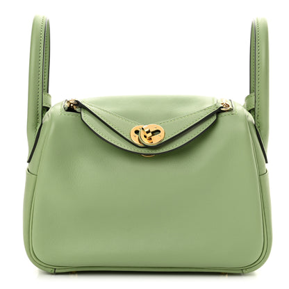 Hermes Swift Mini Lindy 20 Vert Criquet 1 of 14
