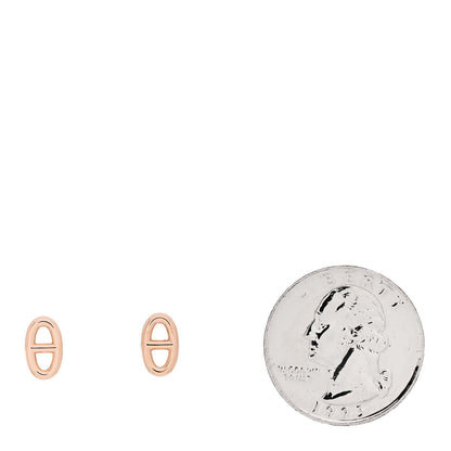 Hermes 18K Rose Gold TPM Farandole Stud Earrings 2 of 5