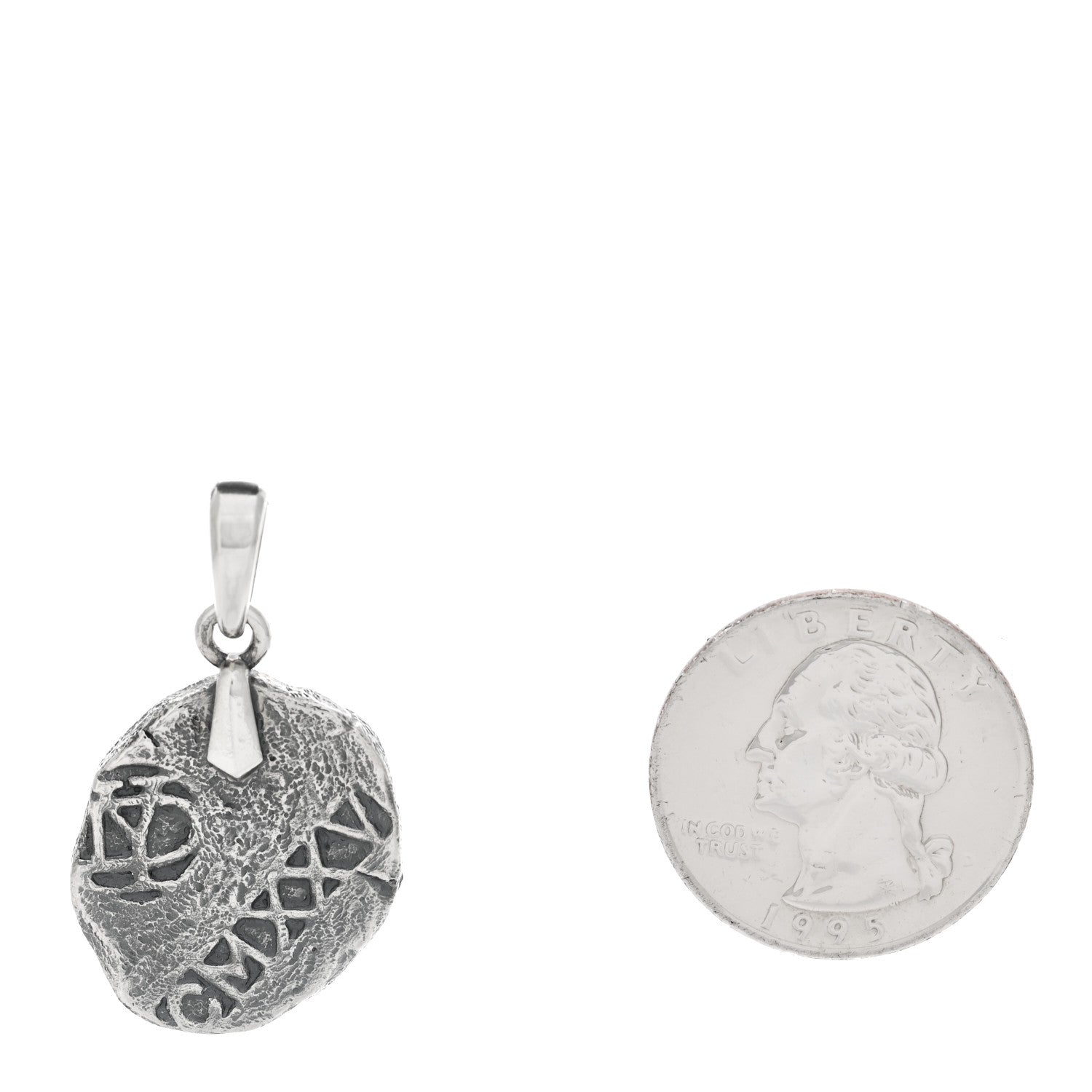 David Yurman Sterling Silver Shipwreck Coin Amulet Pendant 2 of 4