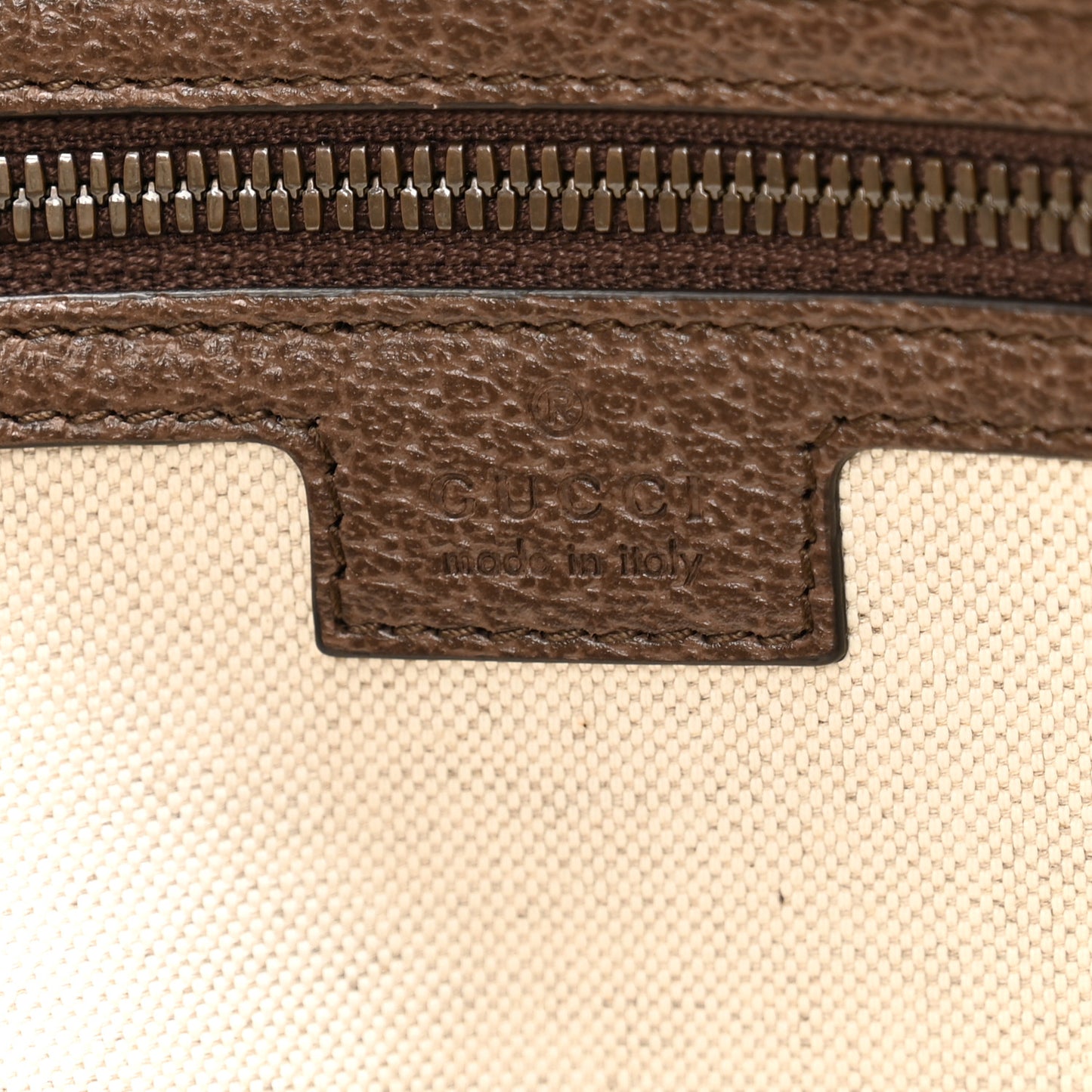 GG Supreme Monogram Textured Dollar Calfskin Web Studded Large Savoy Duffle Bag Beige Ebony