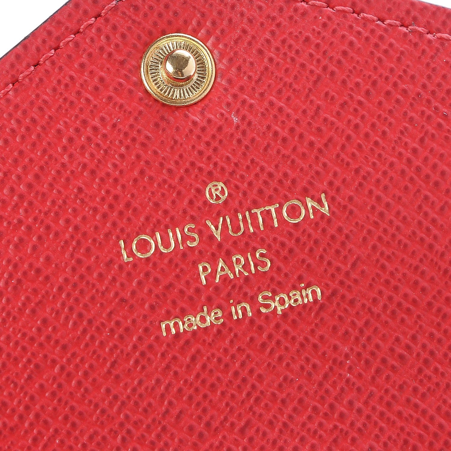 Louis Vuitton Damier Ebene Josephine Wallet Red 5 of 8
