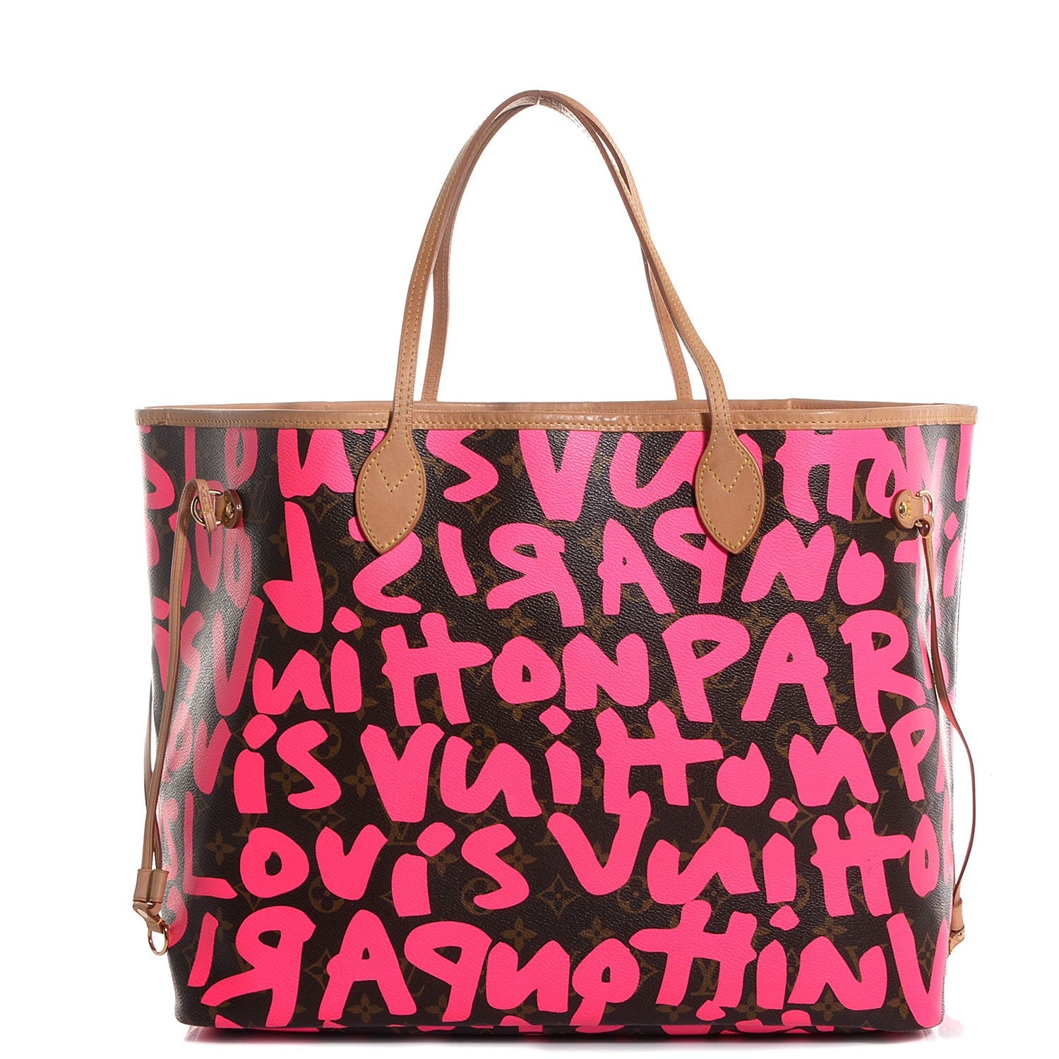 Louis Vuitton Monogram Graffiti Neverfull GM Fuchsia 1 of 7