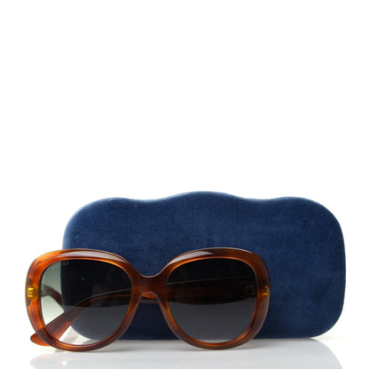 Gucci Round Sunglasses GG0140SA Avana Green 8 of 8