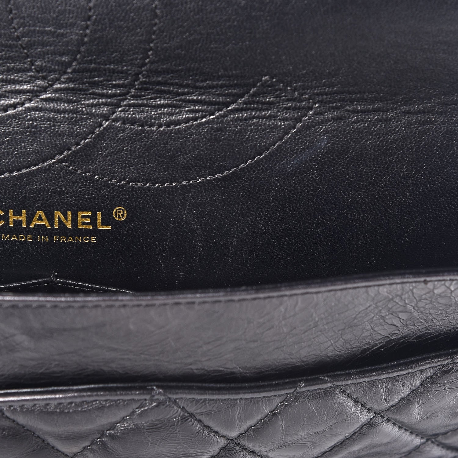 Chanel Aged Calfskin Quilted 2.55 Reissue 228 Flap Black 9 of 17