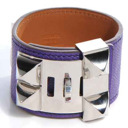 Hermes Epsom Collier de Chien CDC Small Bracelet Ultra Violet 4 of 7