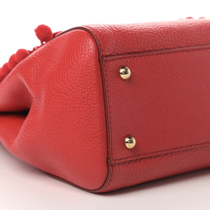 Dolce & Gabbana Calfskin Embellished Medium Miss Sicily Satchel Red 8 of 15