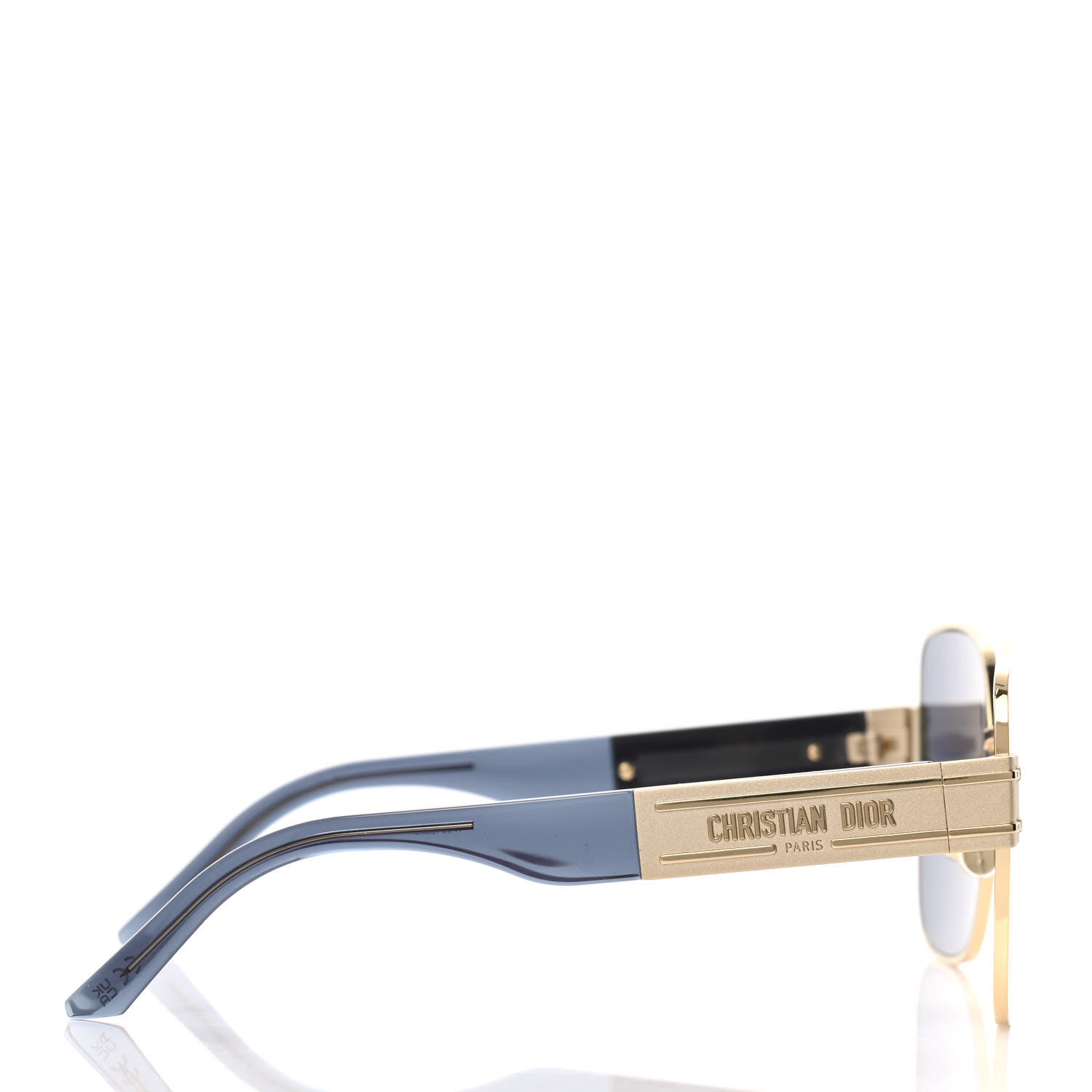 Christian Dior Diorsignature 60mm Square Sunglasses Shiny Gold Gradient Smoke 3 of 8