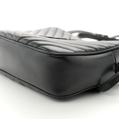 Saint Laurent Calfskin Matelasse Monogram Monochrome Lou Camera Bag Black 9 of 9