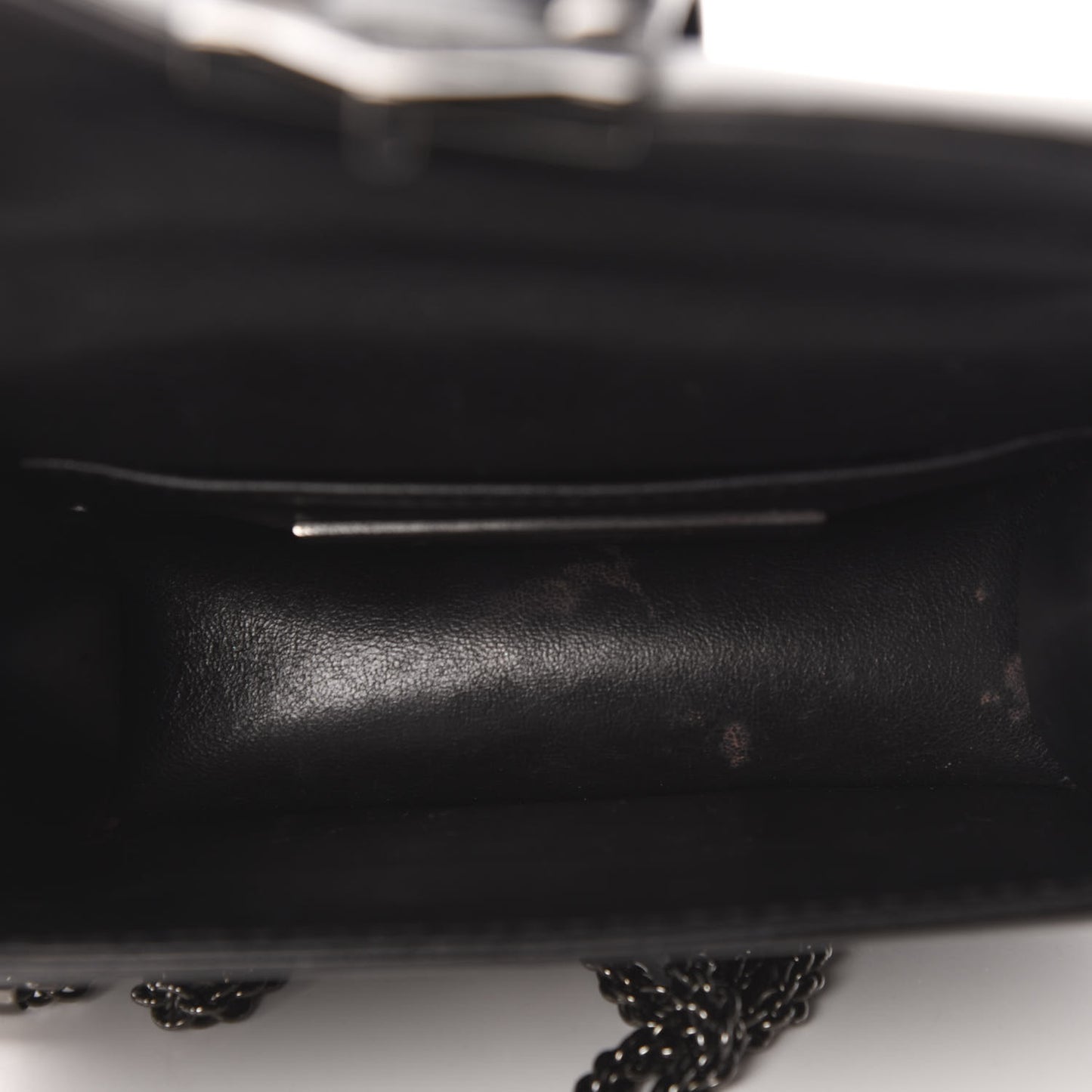 Vitello Mini Glam Lock Rockstud Flap Black