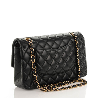 Chanel Lambskin Quilted Medium Double Flap Black 3 of 9
